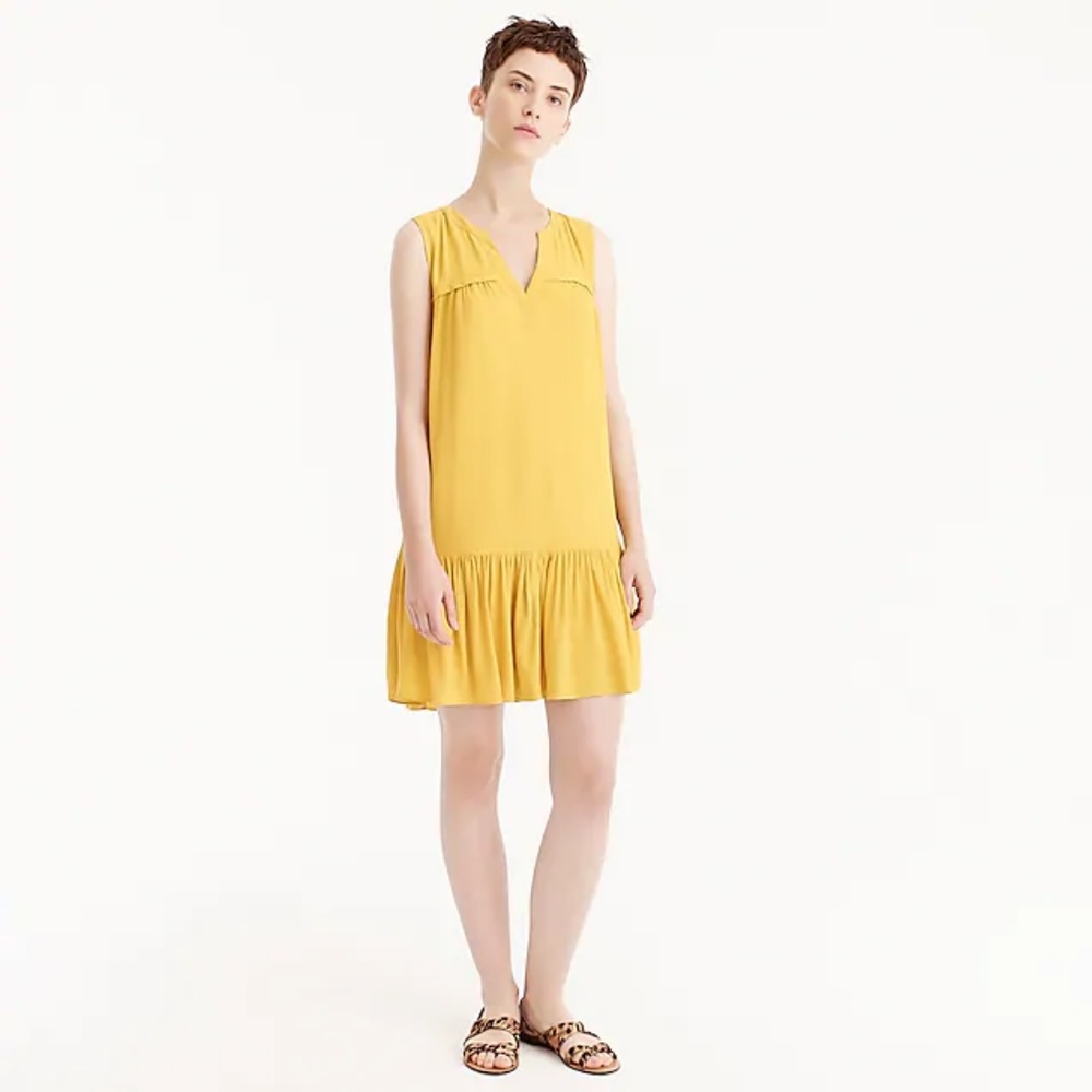J. Crew Ruffle-hem shift dress - Picture 2 of 6